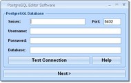 PostgreSQL Editor Software screenshot